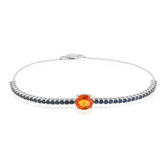9K Ban Ka Cha Orange Sapphire Gold Bracelet