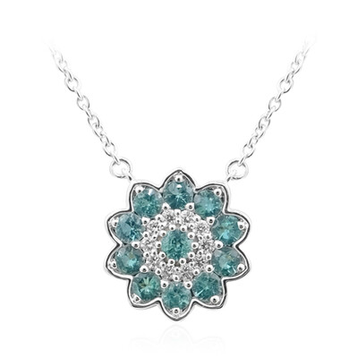 9K AAA Zambian Emerald Gold Necklace (de Melo)