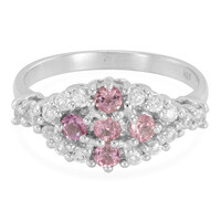 Pink Cuprian Tourmaline Silver Ring