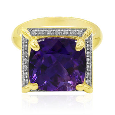 9K Uruguayan Amethyst Gold Ring