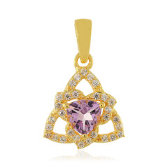 Rose de France Amethyst Silver Pendant