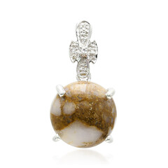 Dinosaur Bone Silver Pendant