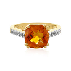 Madeira Citrine Silver Ring