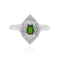 Russian Diopside Silver Ring