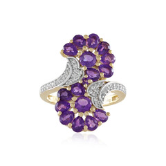 Zambian Amethyst Silver Ring
