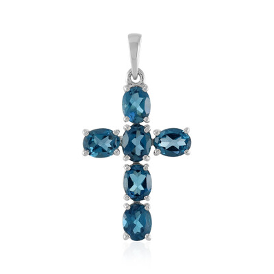 London Blue Topaz Silver Pendant
