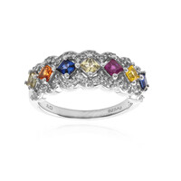 Blue Sapphire Silver Ring