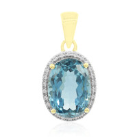 9K London Blue Topaz Gold Pendant (Tenner Diniz)