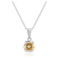 Citrine Silver Necklace
