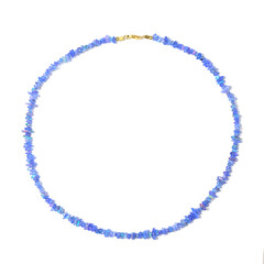 Blue Ethiopian Opal Silver Necklace