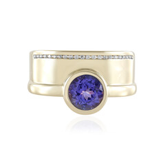 9K AAA Tanzanite Gold Ring (de Melo)