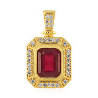 Madagascar Ruby Silver Pendant