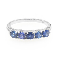 Burmese Blue Sapphire Silver Ring