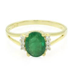 Bahia Emerald Silver Ring