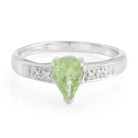 Cuprian Tourmaline Silver Ring
