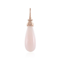 Pink Opal Silver Pendant