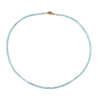 Blue Apatite Silver Necklace