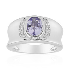 Unheated Tanzanite Silver Ring (Remy Rotenier)