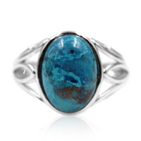 Azurite Malachite Silver Ring