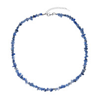 Blue Quartz Silver Necklace