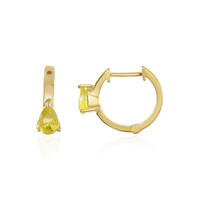 Madagascar Yellow Sapphire Silver Earrings