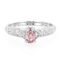 Padparadscha Sapphire Silver Ring