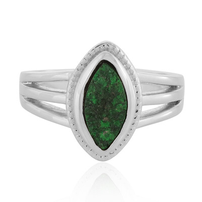 Uvarovite Silver Ring