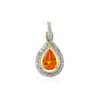 9K Spessartite Gold Pendant