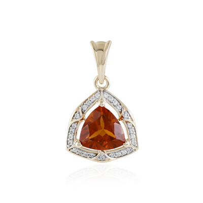 9K Madeira Citrine Gold Pendant