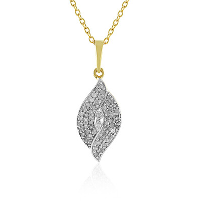 I4 (J) Diamond Silver Necklace
