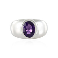 Siberian Amethyst Silver Ring (de Melo)