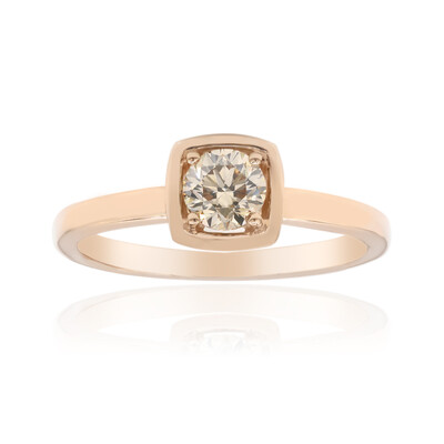 9K VS1 Argyle Rose De France Diamond Gold Ring (Annette)
