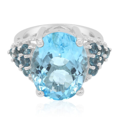 Sky Blue Topaz Silver Ring