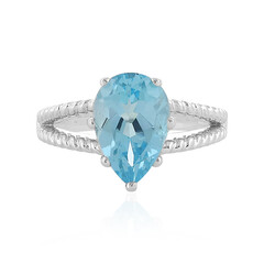 Sky Blue Topaz Silver Ring