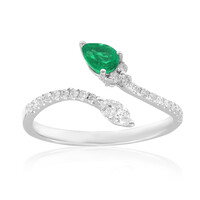 18K Colombian Emerald Gold Ring (CIRARI)