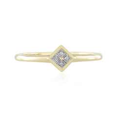 9K SI2 (H) Diamond Gold Ring