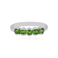 Russian Diopside Silver Ring