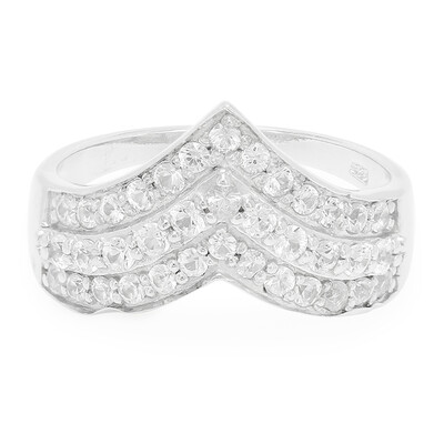 White Sapphire Silver Ring