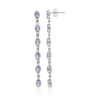 Tanzanite Silver Earrings