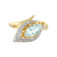 Aquamarine Silver Ring