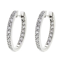 Zircon Silver Earrings