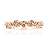 9K SI1 Argyle Rose De France Diamond Gold Ring