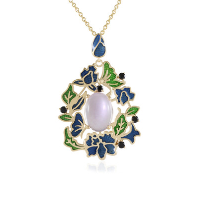 Rose Quartz Silver Necklace (Adela Silber)