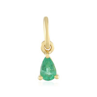Russian Emerald Silver Pendant (Adela Silber)