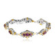 Colour Change Purple Garnet Silver Bracelet (Gems en Vogue)