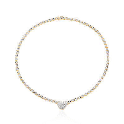 I3 (I) Diamond Brass Necklace (Juwelo Style)