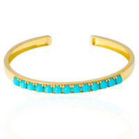 Sleeping Beauty Turquoise Silver Bangle