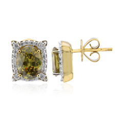 9K Bulgarian Sphalerite Gold Earrings