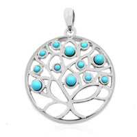 Sleeping Beauty Turquoise Silver Pendant (Anne Bever)
