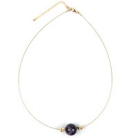 Charoite Silver Necklace